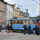 Histor. Trambahnwagen in München Pasing