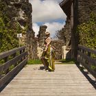 historic-fantsy Fotoshooting vor der Burgruine Altrauchburg