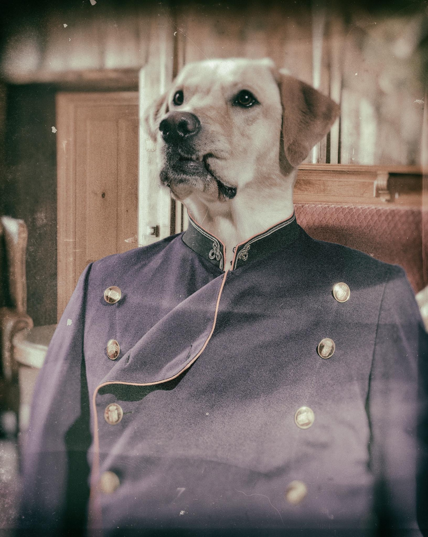 Historic Railway Worker Labrador