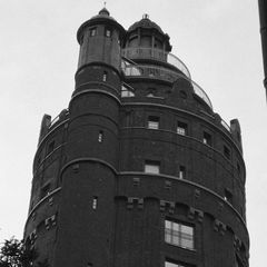 historic WaterTower Charlottenburg b&w