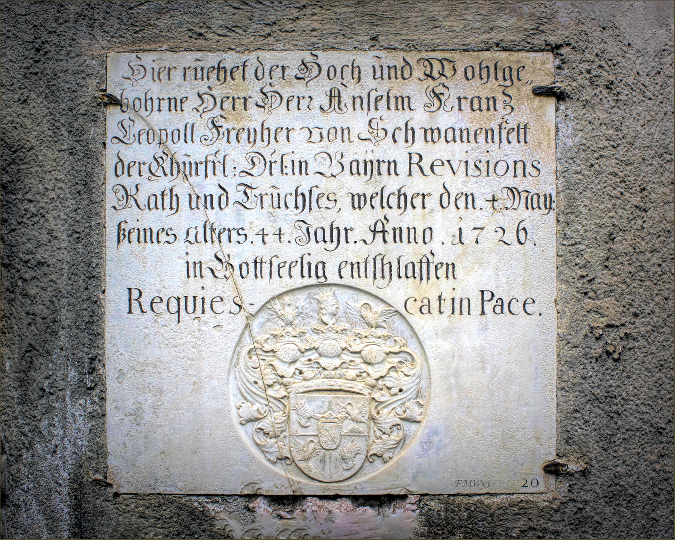 Historical gravestone in Munich (2)