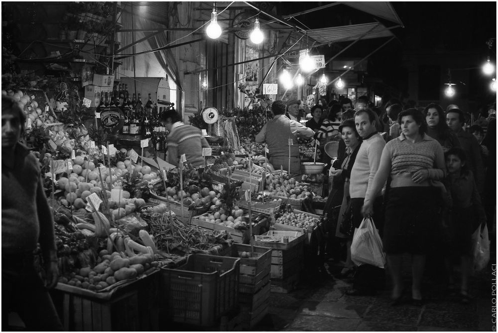 Historical market, the "Vucciria", 1977 #2