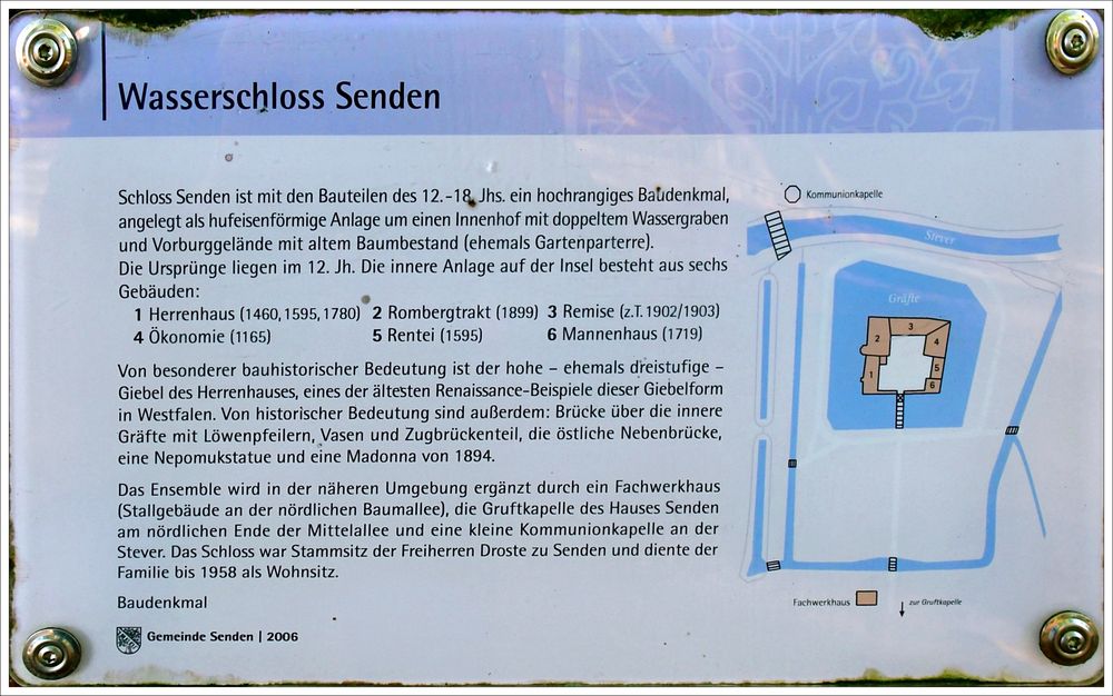 Historie Schloss Senden