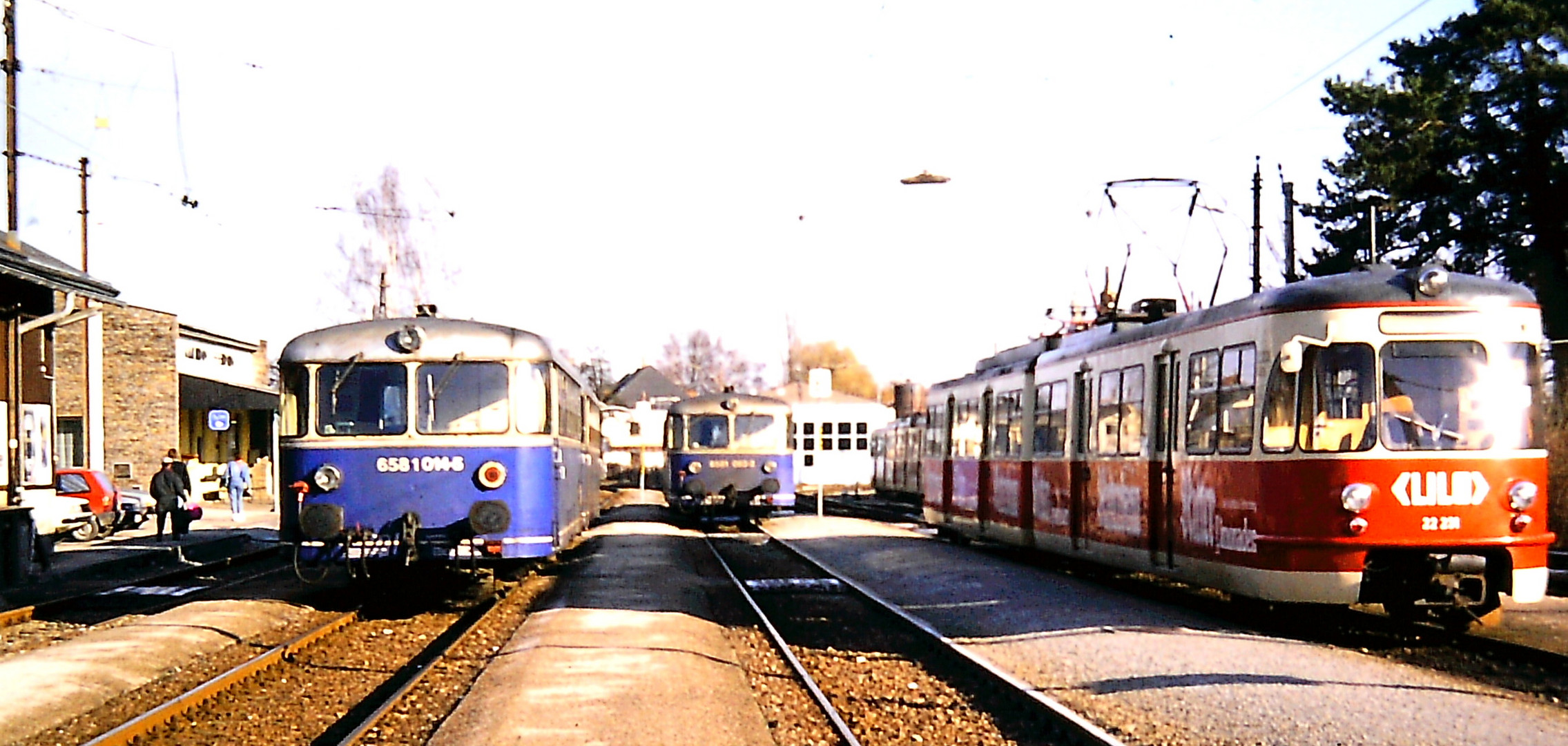 historisch Eferding Zugskreuzung 3254 mit 3257  8613) 