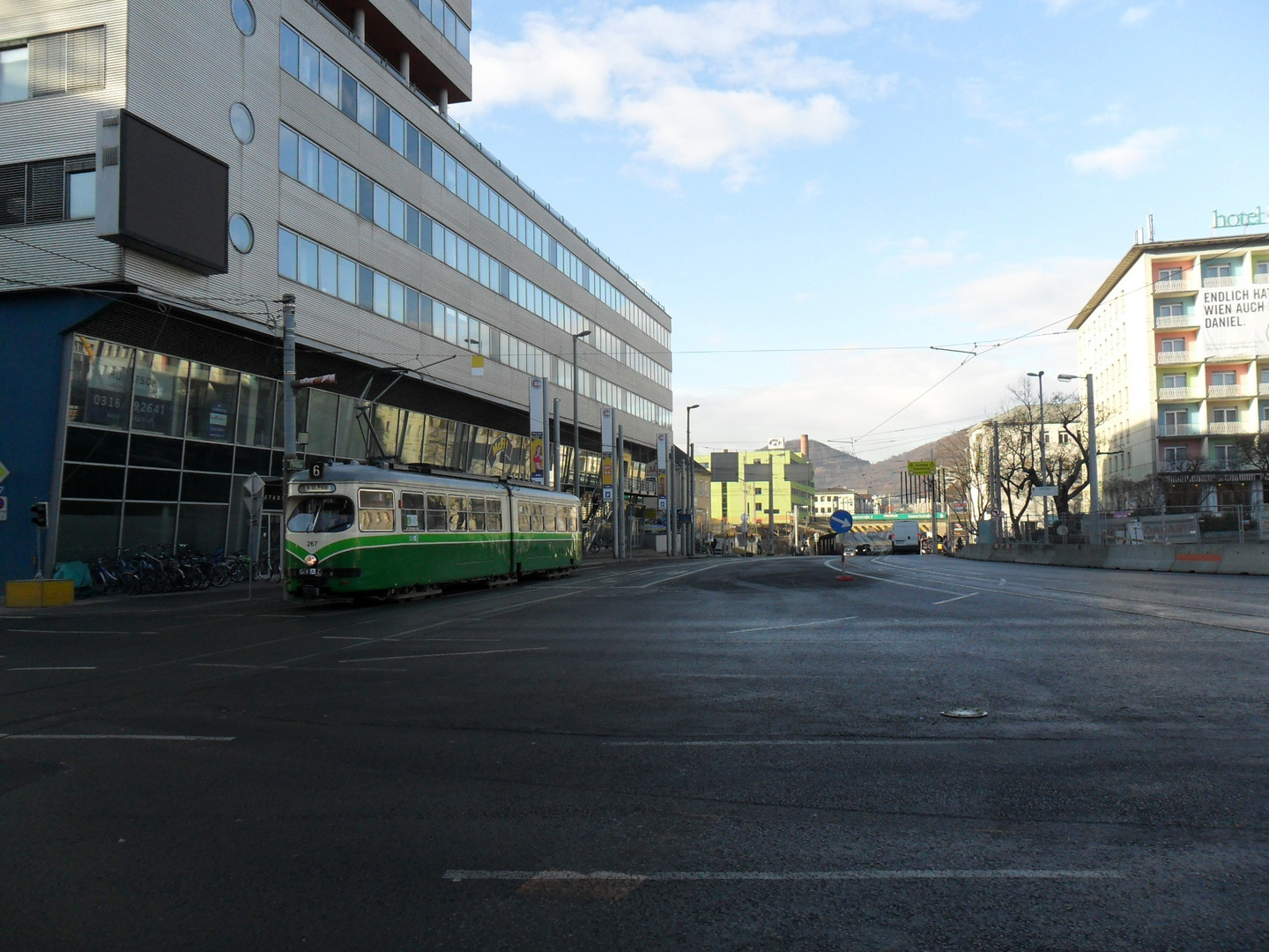 historisch Graz Bahnhofgürtel mit TW 267 