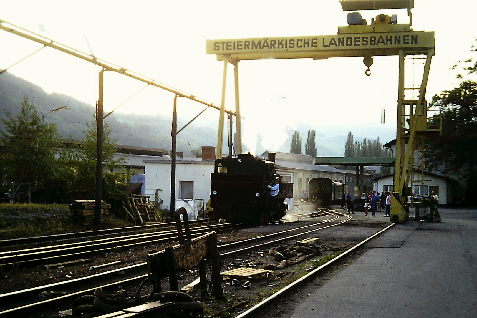 historisch Kapfenberg Lokalbahn mit Dampflok(1) 