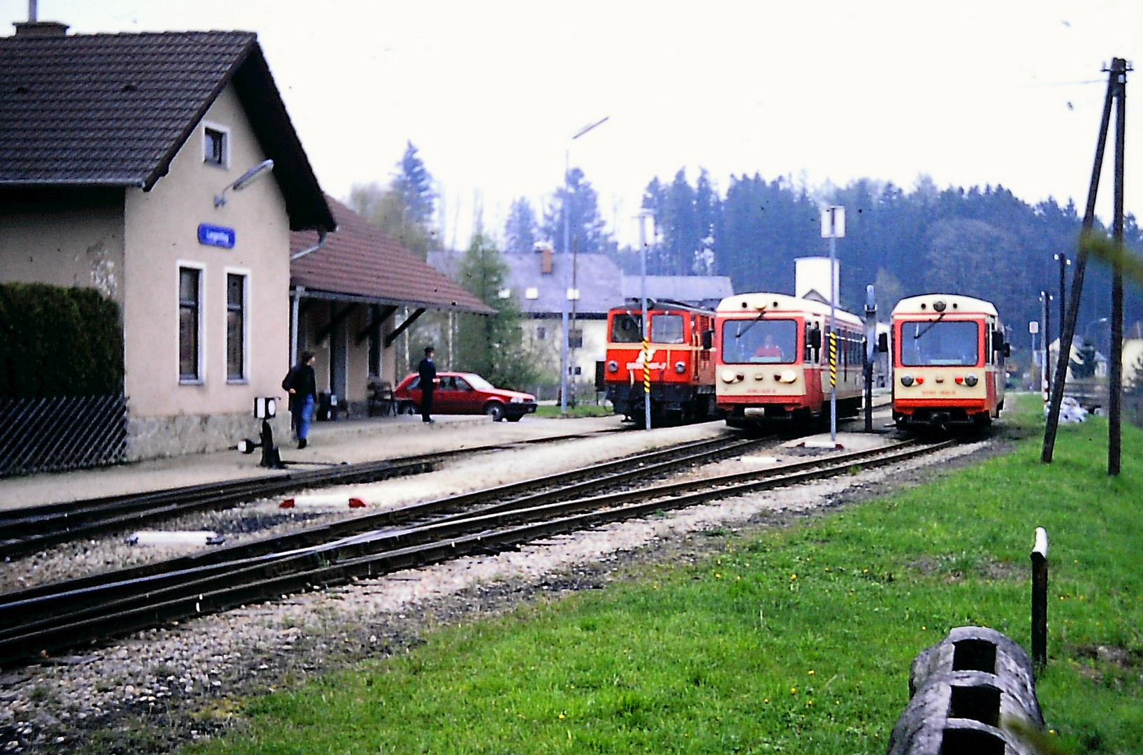 historisch Langschlag Zugkreuzungen