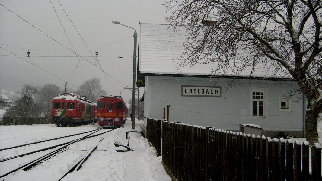 historisch Übelbach mit ET 14 und ET 15