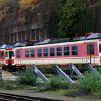 historisch westlich vom Linzer Hauptbahnhof die beiden ETs 