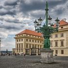 Historische alte Gaslaterne am Schloss Platz