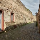 Historische Altstadt in Freinsheim (Pfalz), mit komplett erhaltener mittelalterlicher Stadtmauer.