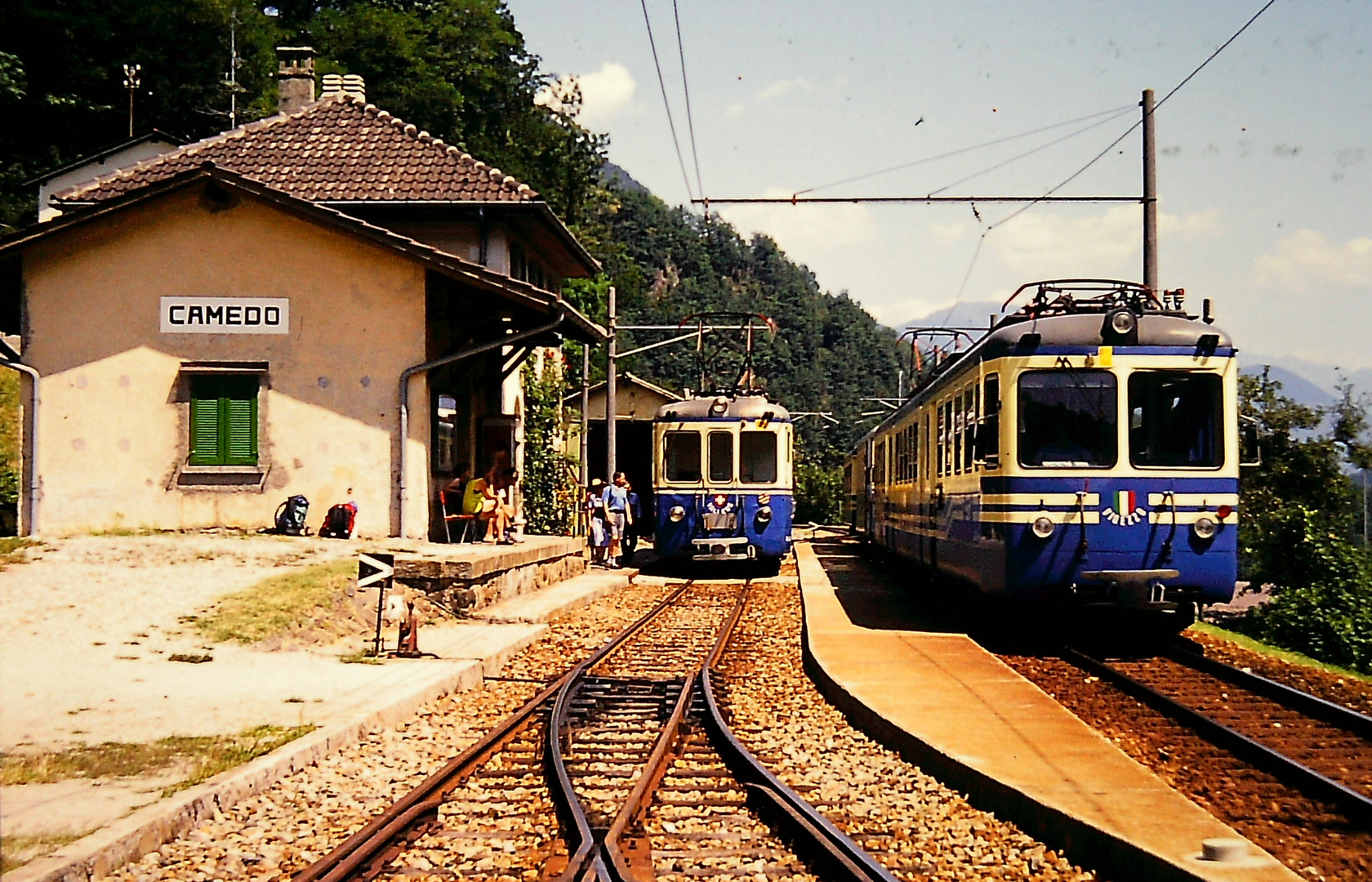 historische Aufnahme  Centovalli Bahn 