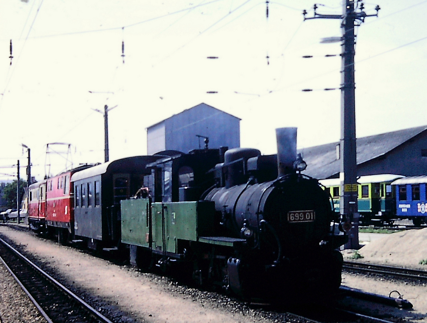 historische Aufnahme Ober Grafendorf  Pendelzug 1989