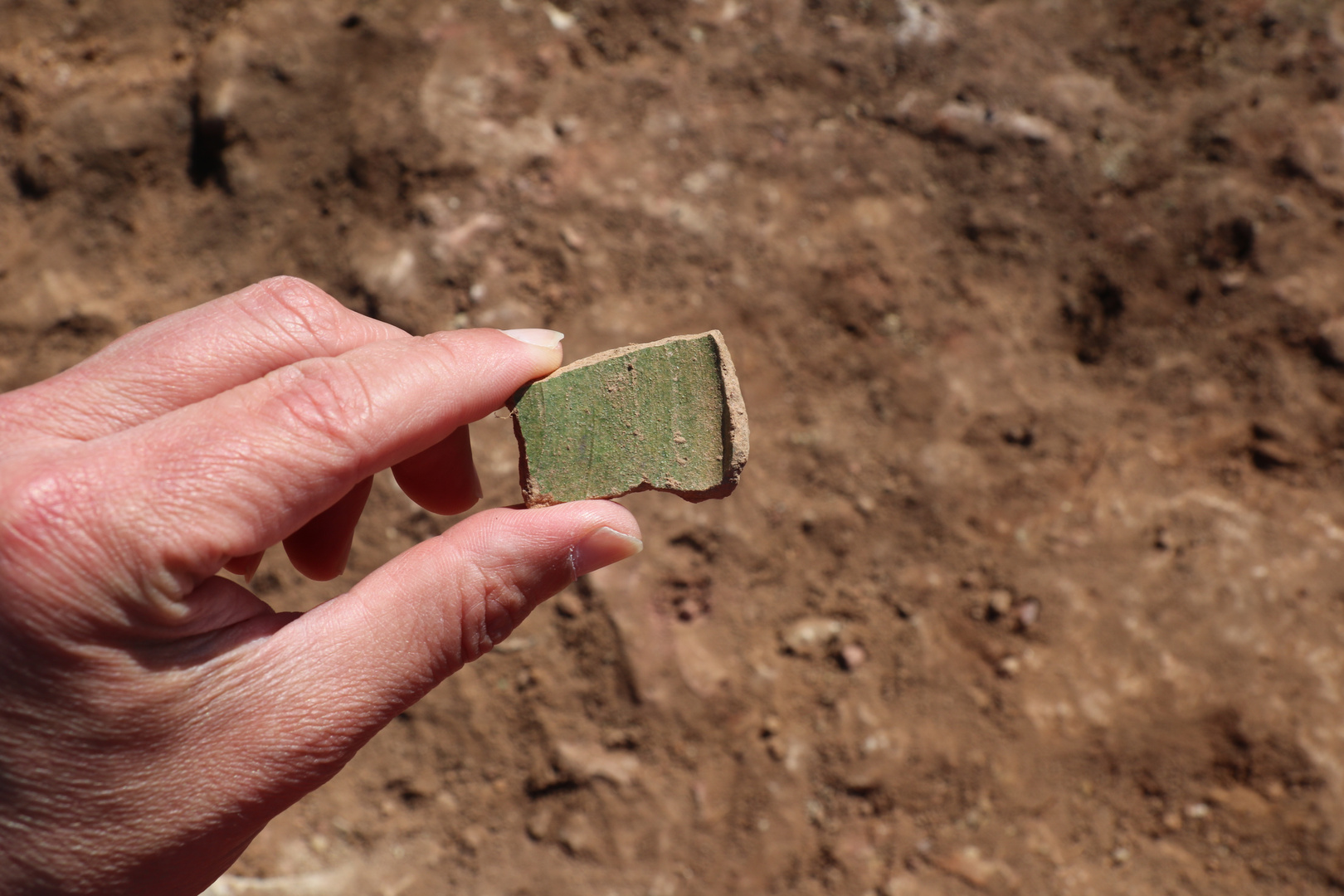 Historische Ausgrabung vom Archäologen in Spalt