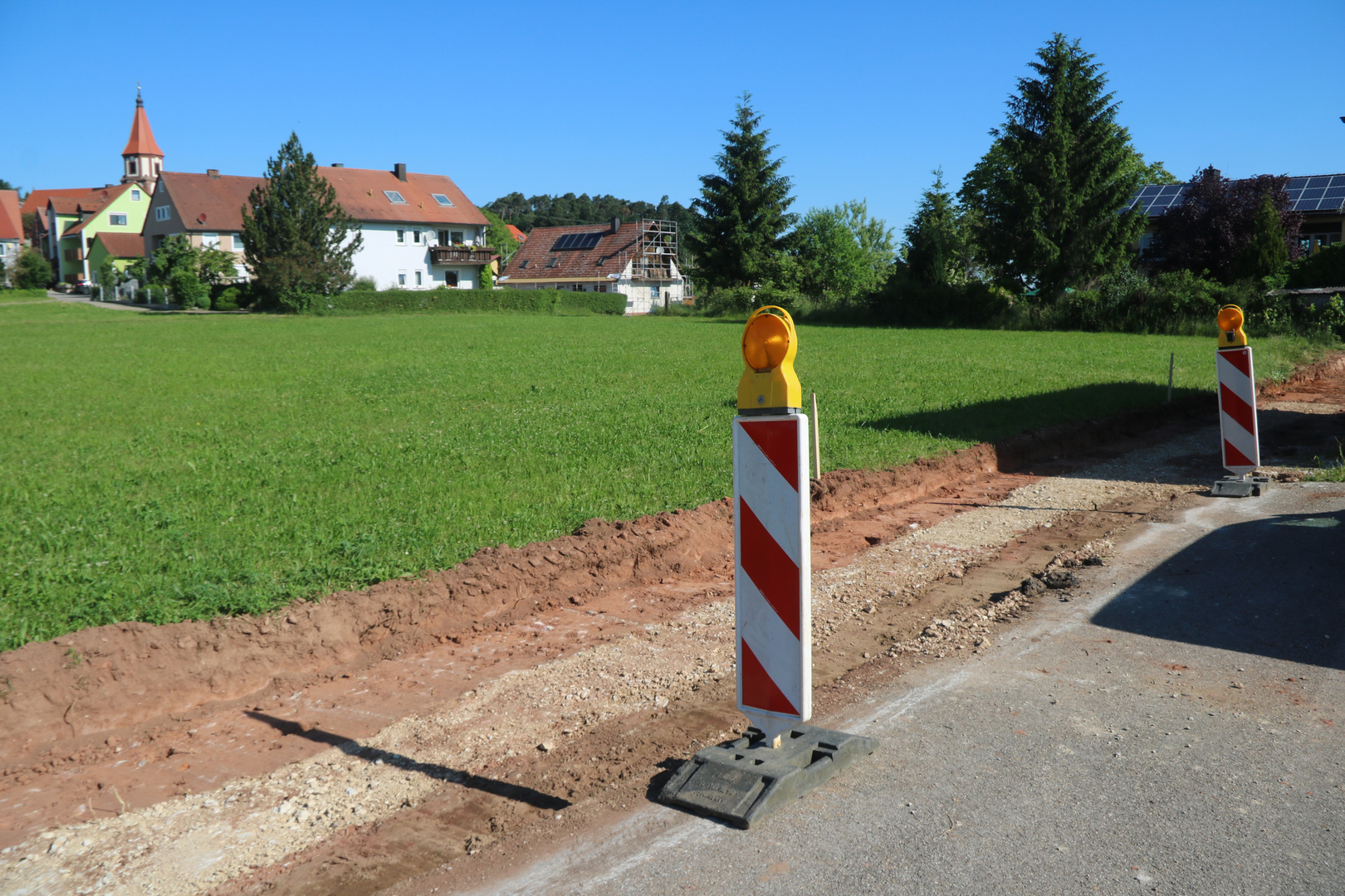 Historische Ausgrabung vom Archäologen in Spalt