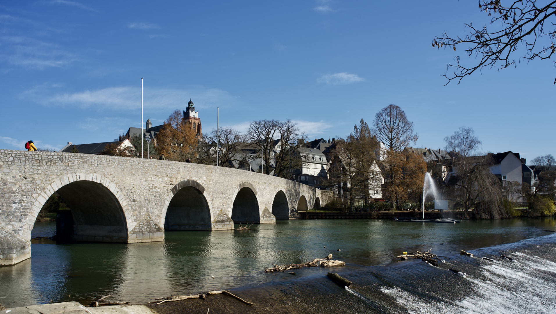 Historische Brücke über die Lahn in Wetzlar