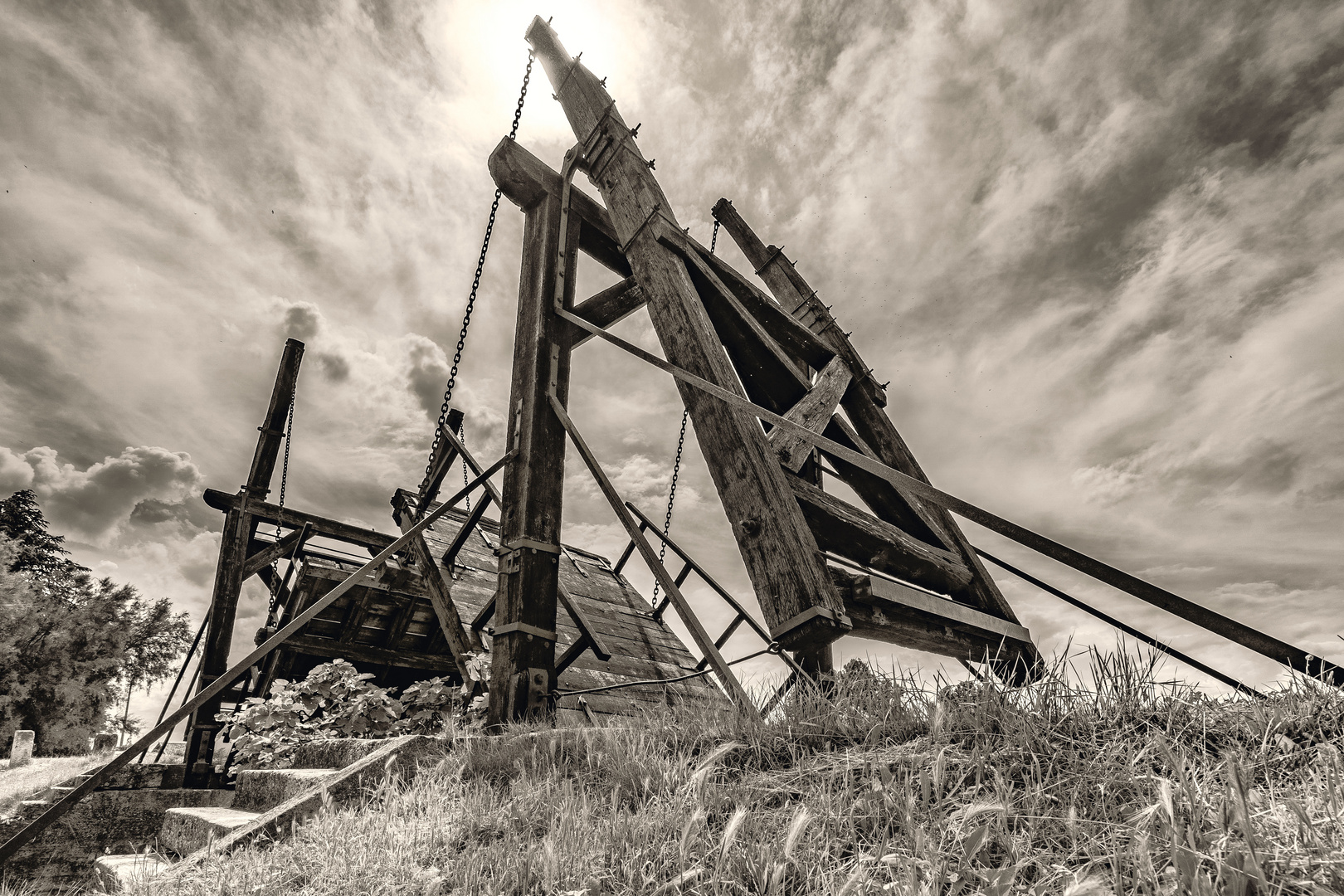 Historische Brücke von Langlois