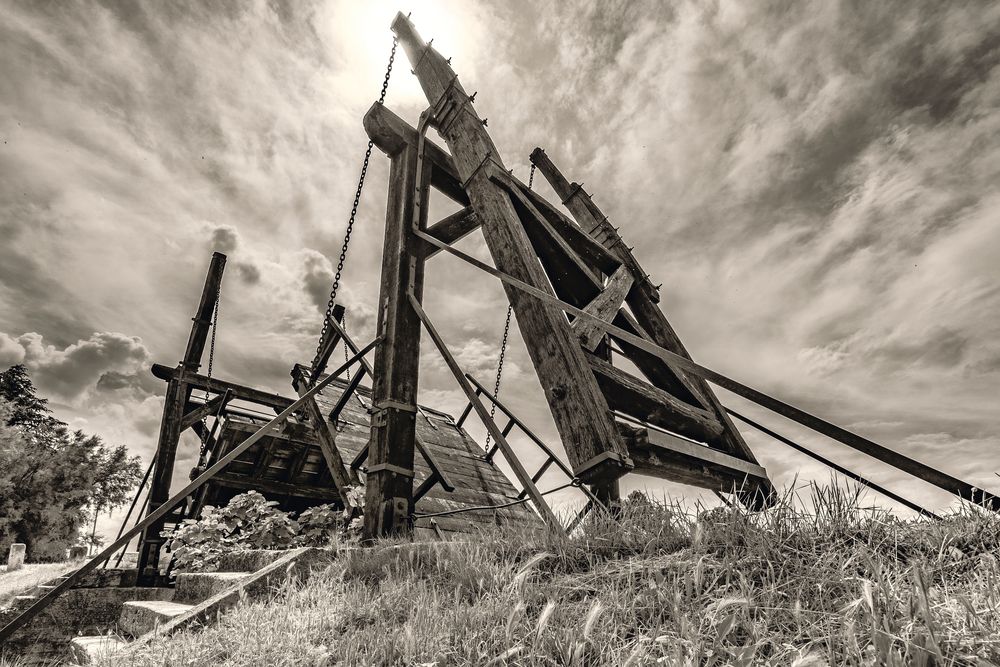 Historische Brücke von Langlois