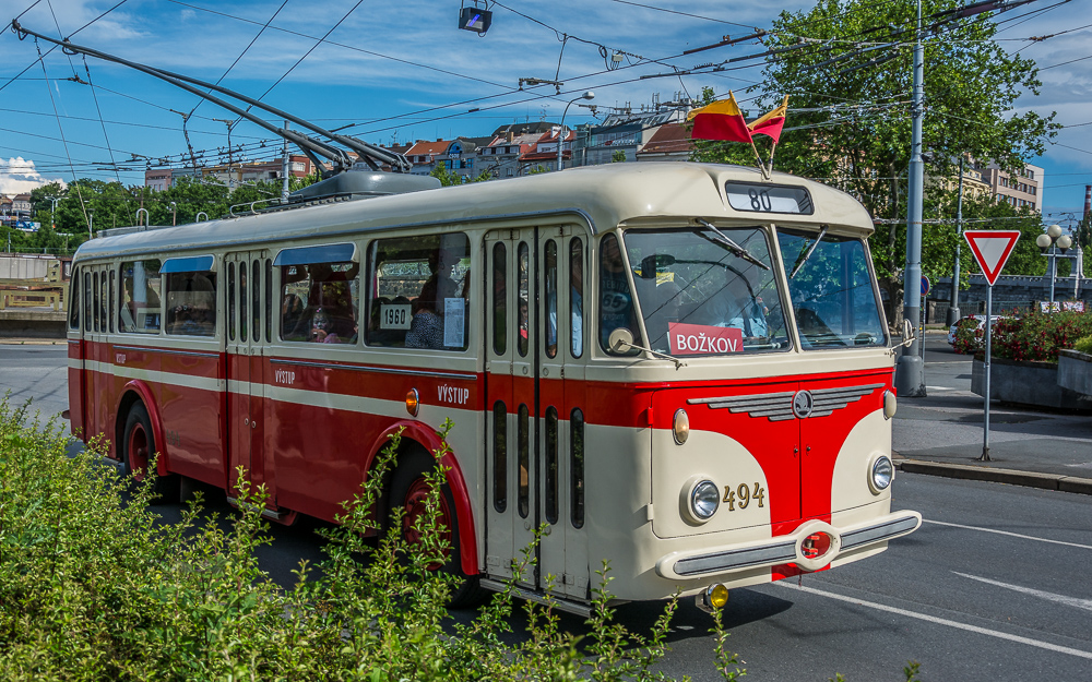 Historische Busse in Plzen 2