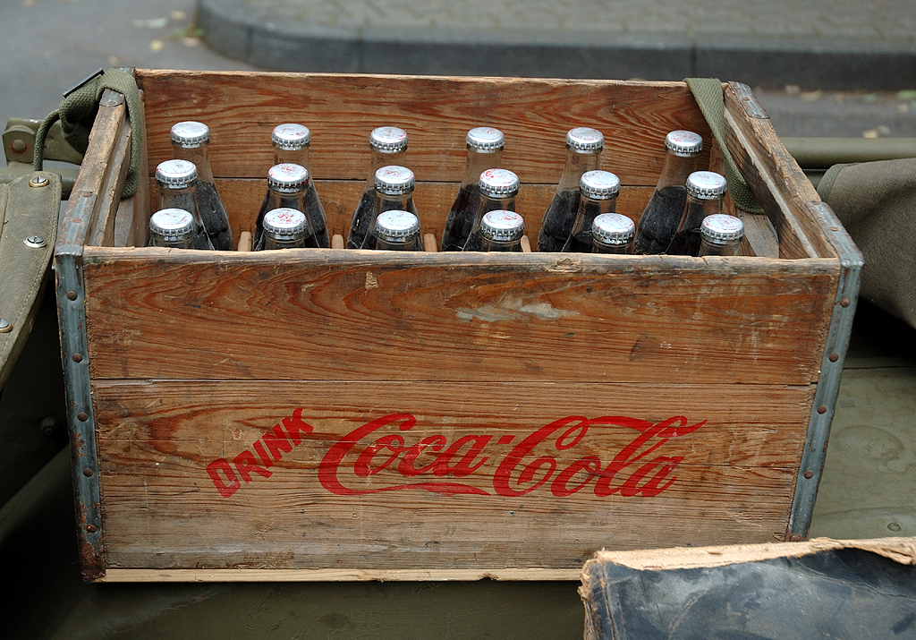 Historische Coca-Cola-Kiste