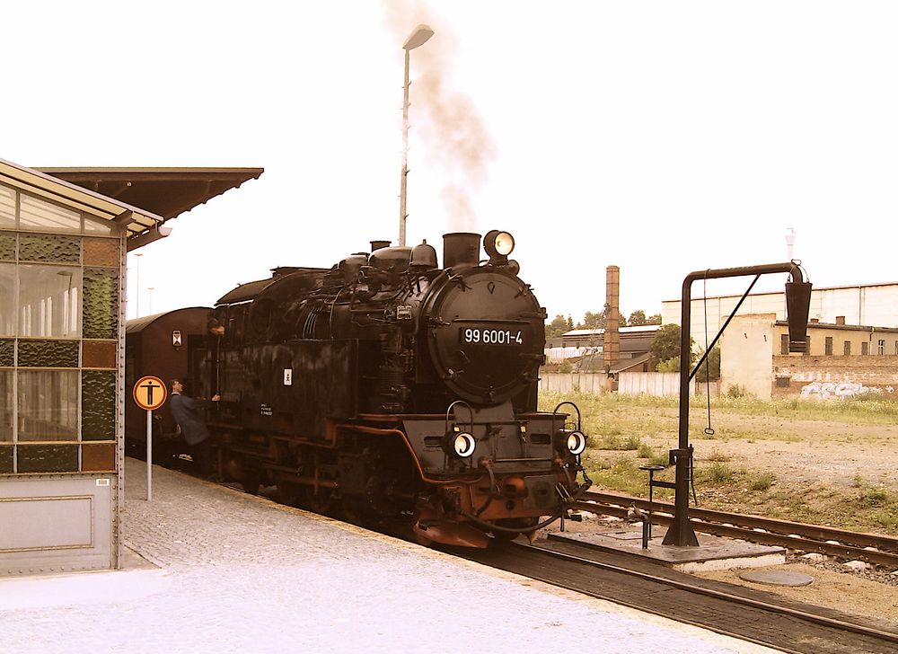 Historische Dampf-Lok der Harzer Schmalspurbahn