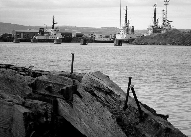 Historische Dockanlage im Hafen von Edinburgh