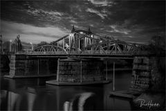 Historische Drehbrücke in Krefeld-Linn ...
