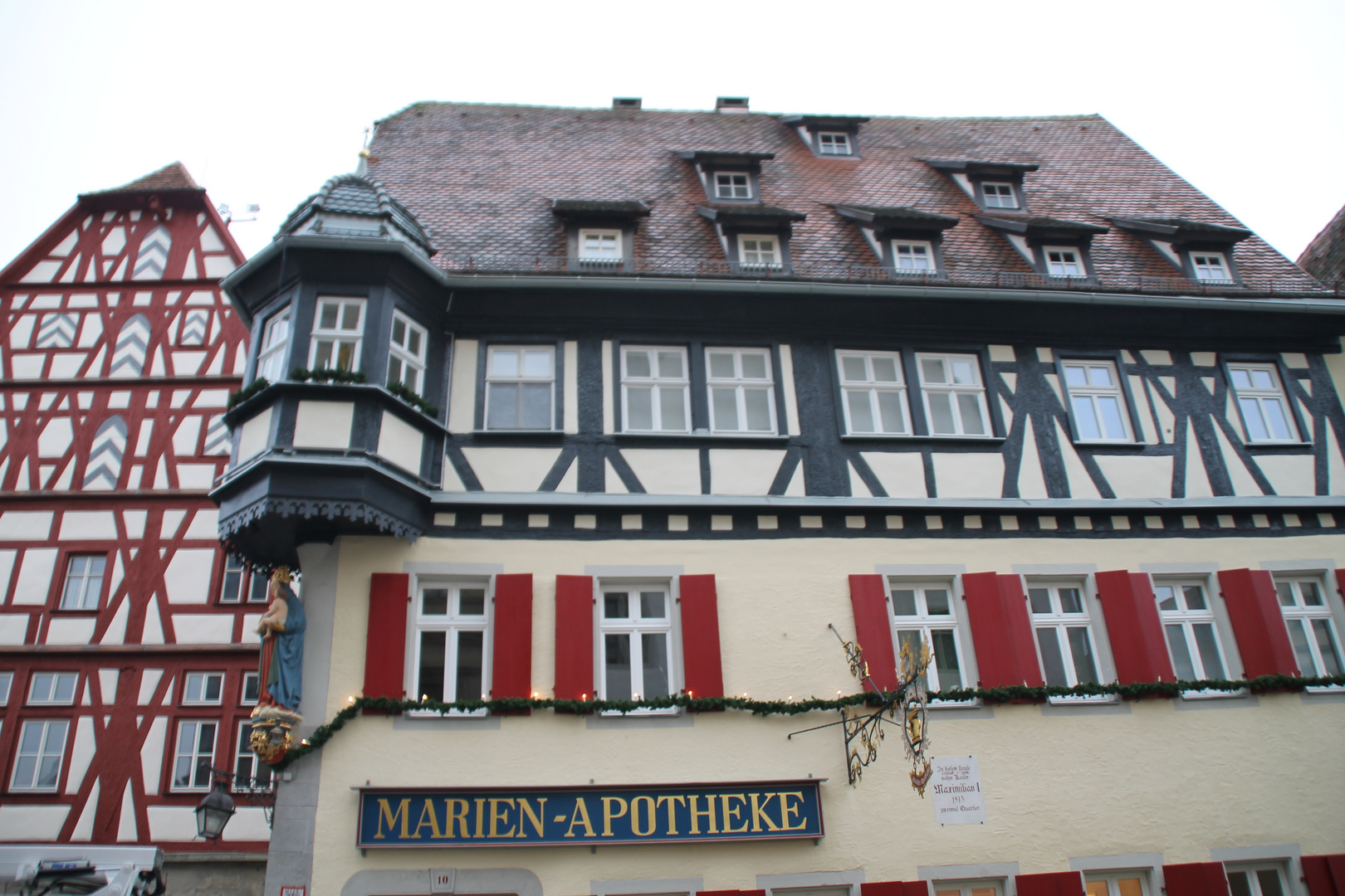 Historische Fachwerkhäuser in Rothenburg o.d.T.