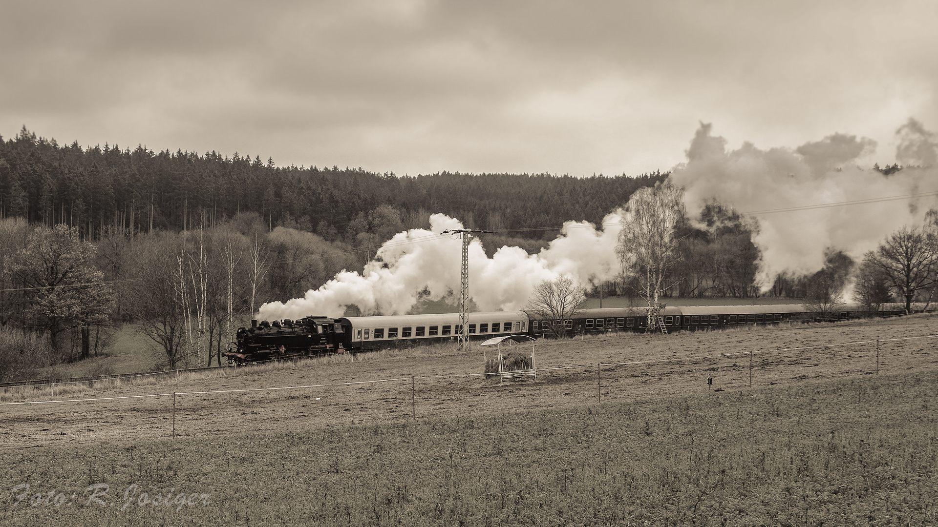 Historische Fahrt bei Schleiz