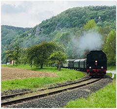 Historische fränkische  Dampflokfahrt 