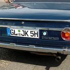 Historische Heckansicht - BMW 2002.