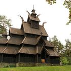 HISTORISCHE HOLZ STAB KIRCHE AUS GOL-NORW.