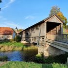 Historische Holzbrücke in Buchfart