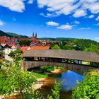 Historische Holzbrücke in Forbach