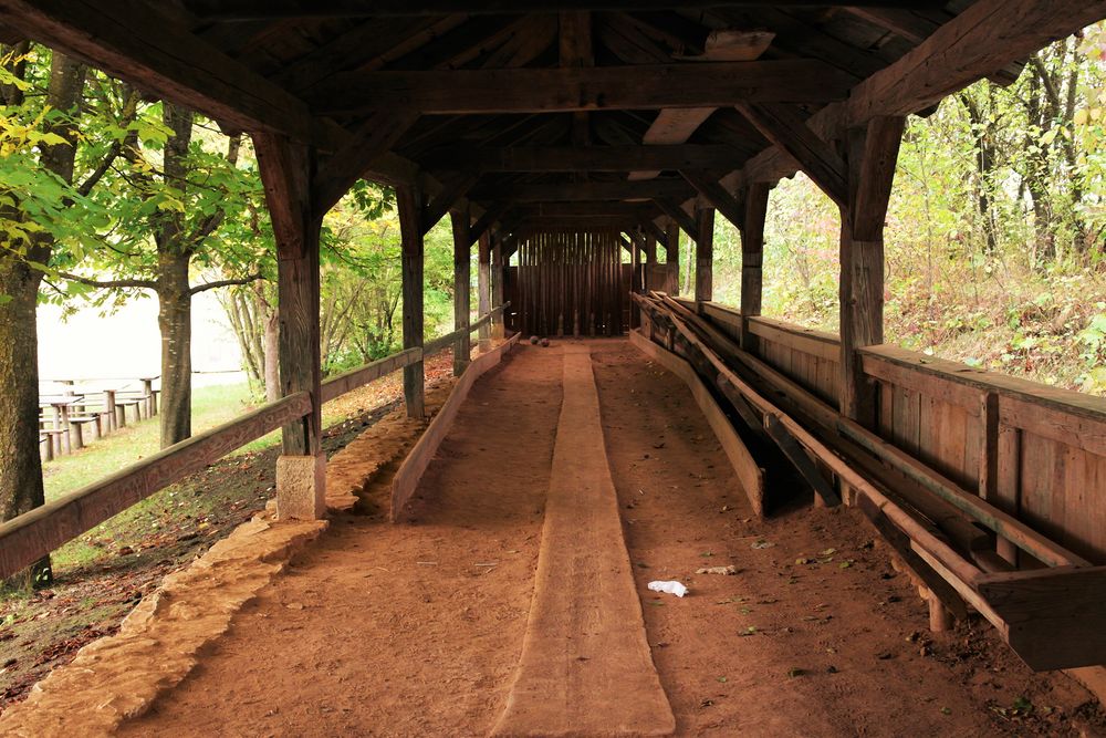 Historische Holzkegelbahn Freilandmuseum Bad Windsheim