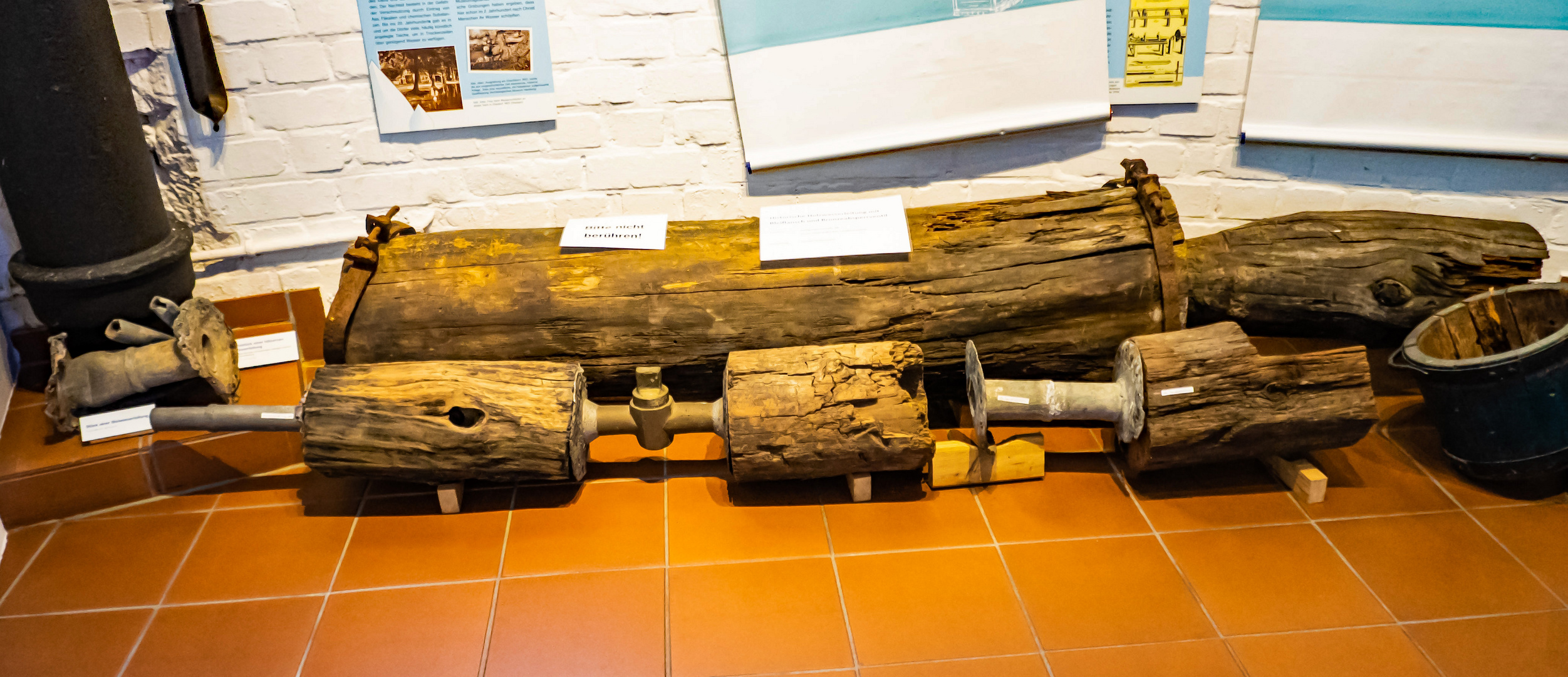 Historische Holzwasserleitung