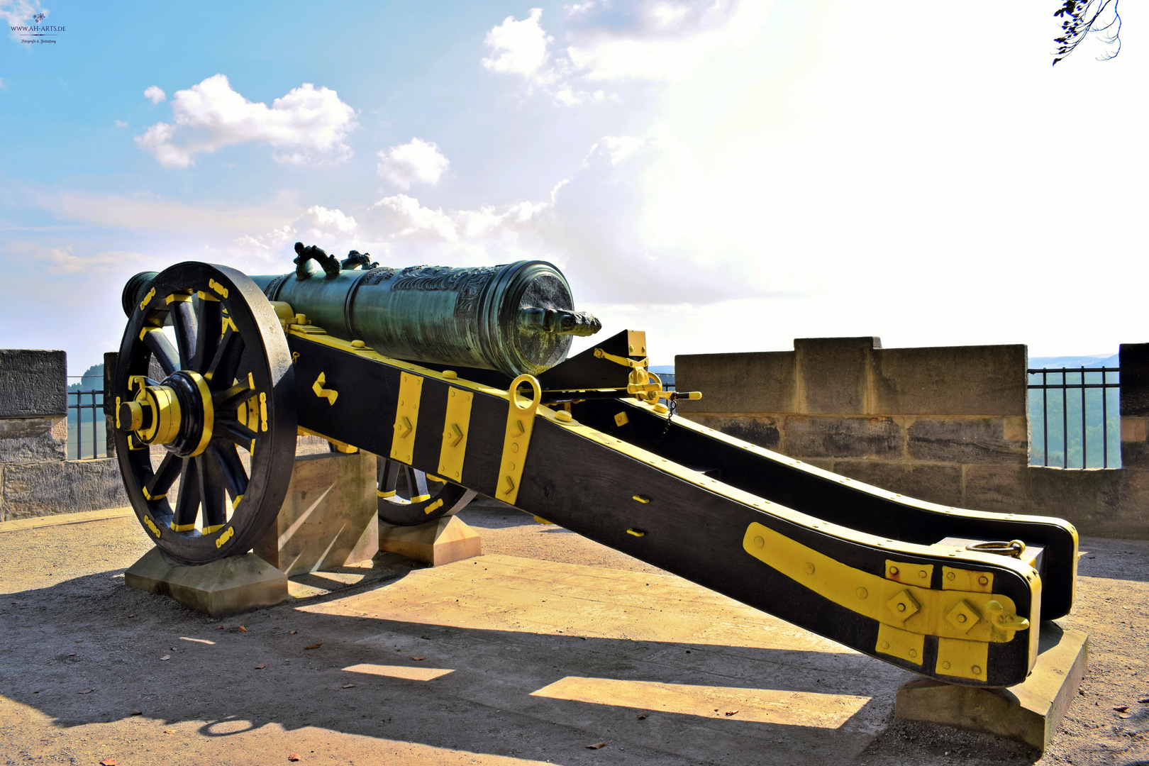 Historische Kanone, Festung Königstein