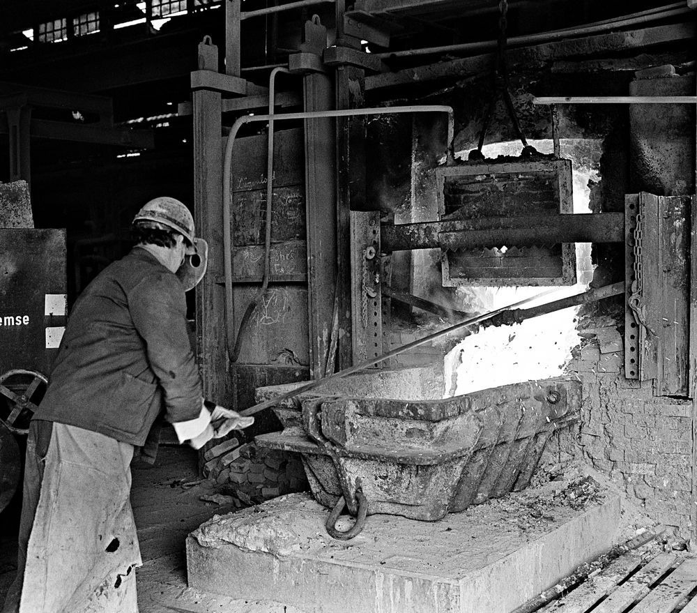 Historische Kupfer-Silber-Hütte Hettstedt - Vorbereitung am Ofen