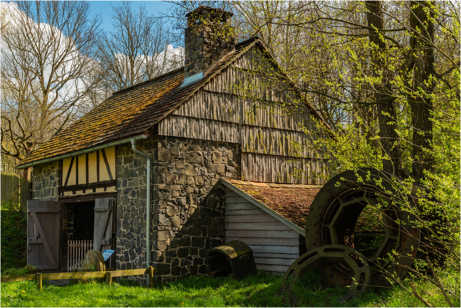 Historische Mühle, Hessenpark im Taunus