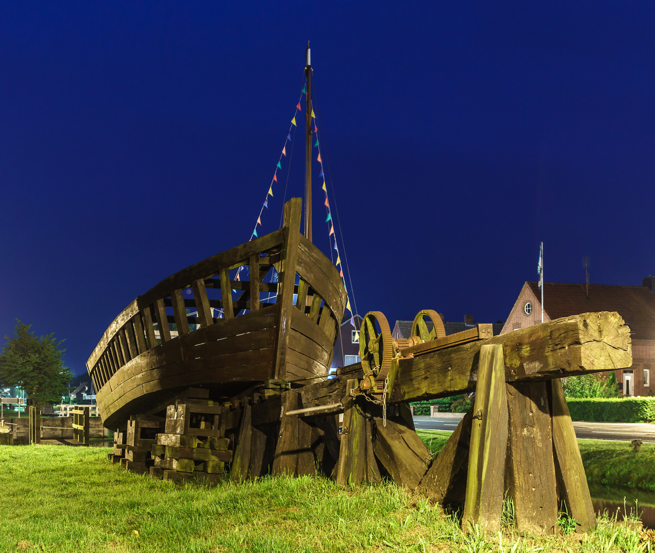 Historische Slippanlage für Torfschiffe in Papenburg