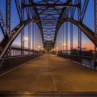 Historische Stahlträger Brücke