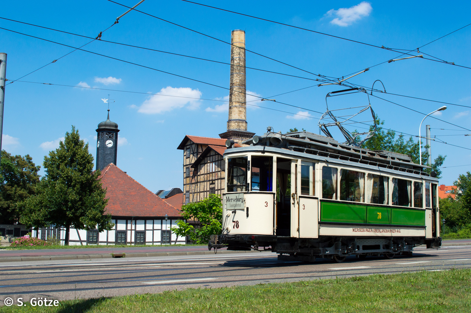 Historische Straßenbahn 78 der Halleschen Straßenbahnfreunde