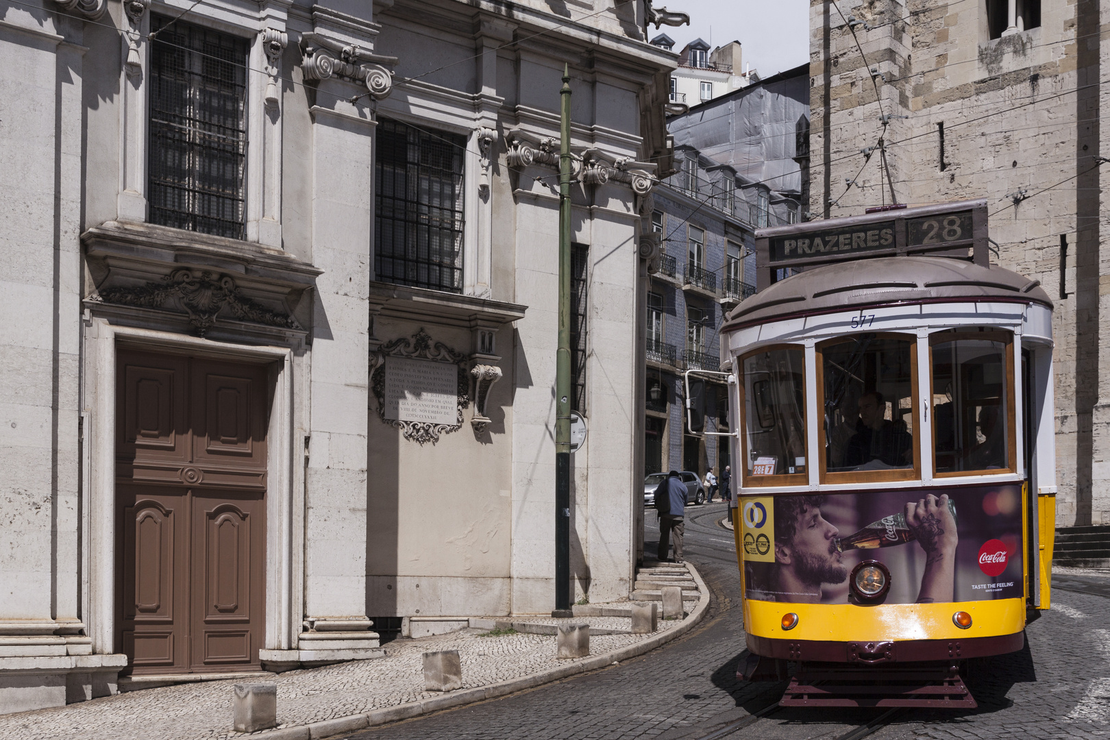 historische Straßenbahn in Lissabon