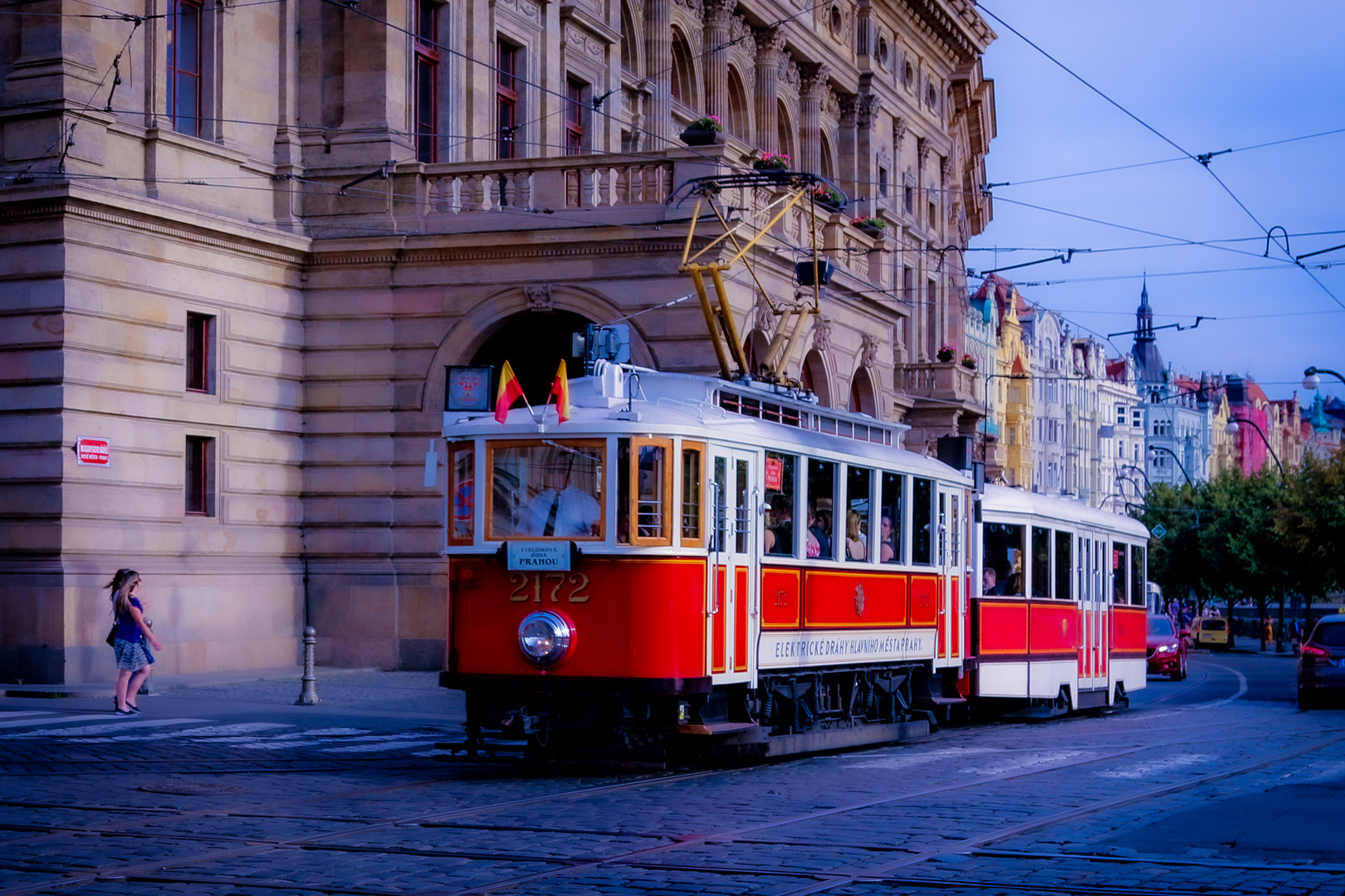 Historische  Straßenbahn/ Prag