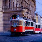 Historische  Straßenbahn/ Prag