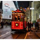 Historische Straßenbahn von Taksim Ista