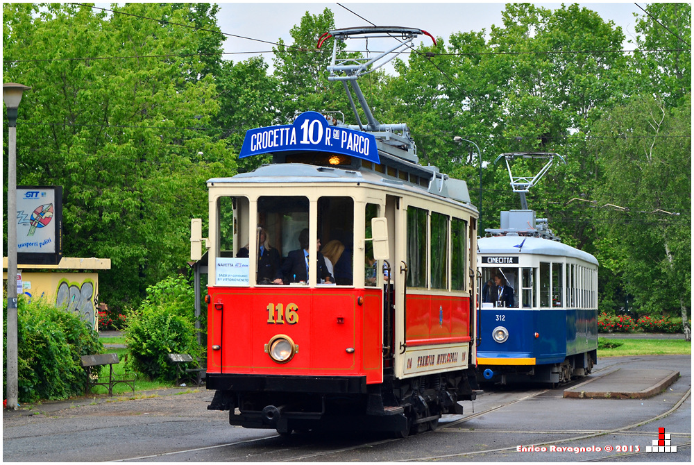 Historische Straßenbahnen in Turin