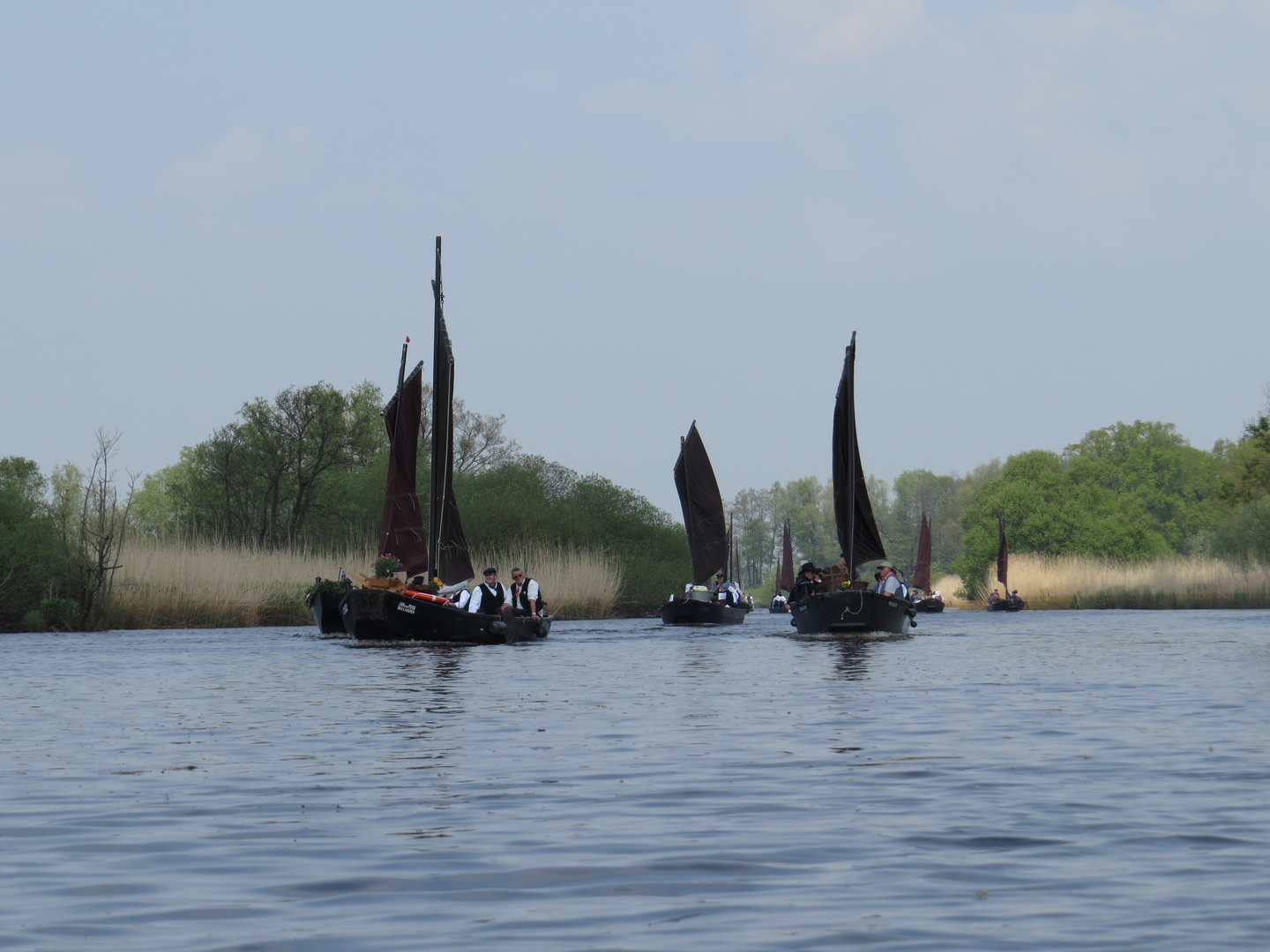 Historische Torfkähne auf der Wümme