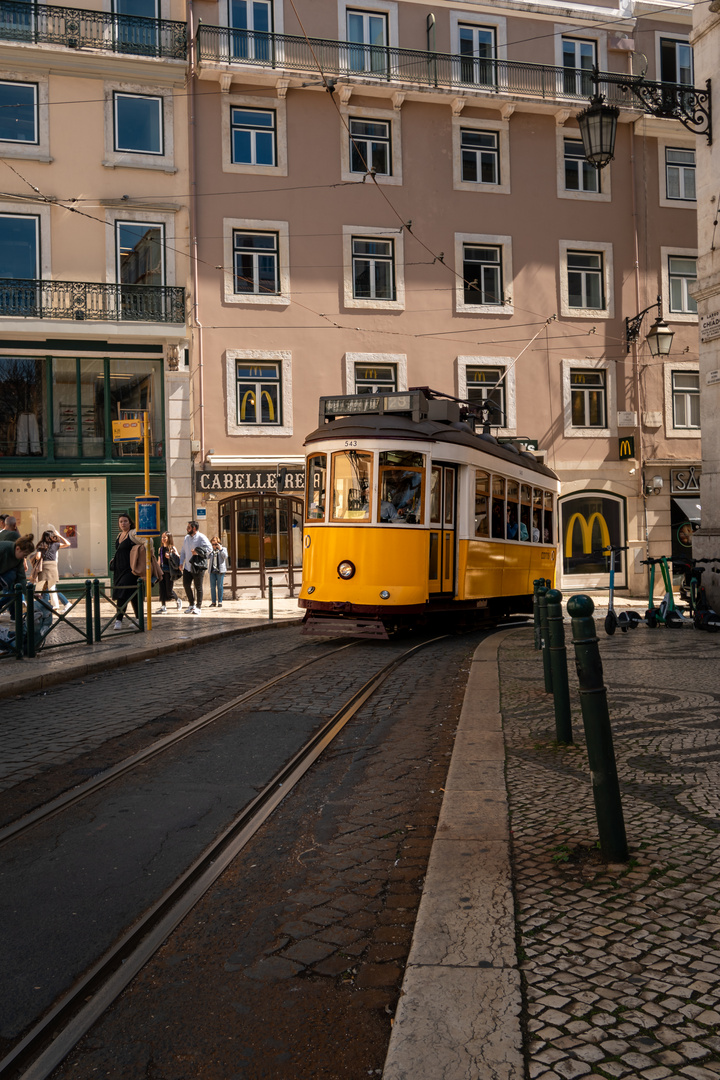 Historische Tram Linie 28 Lissabon