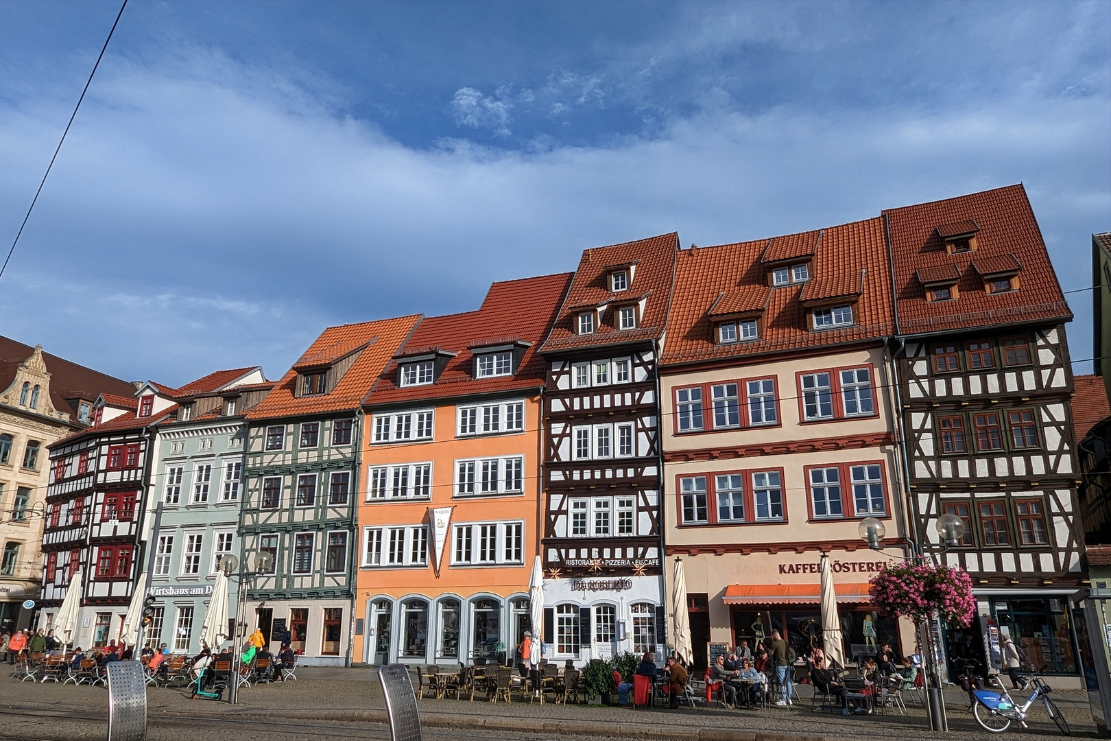 Historische Zeile, Erfurt am Domplatz.